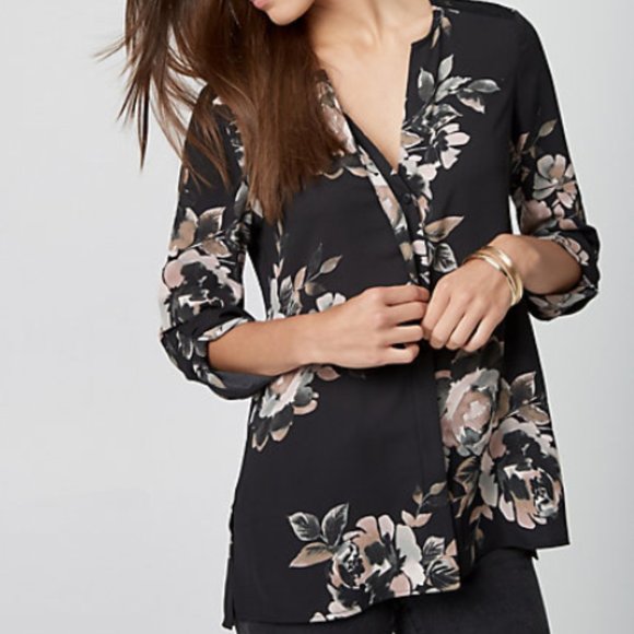 Le Chateau Floral Print Blouse - Picture 1 of 8